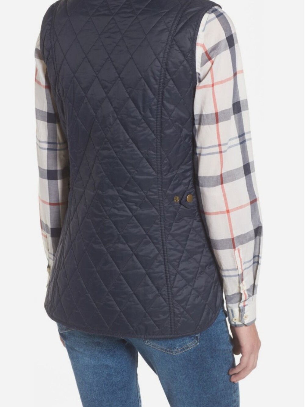 Barbour Navy Otterburn Lightweight Quilted Vest - Classic Layering Piece